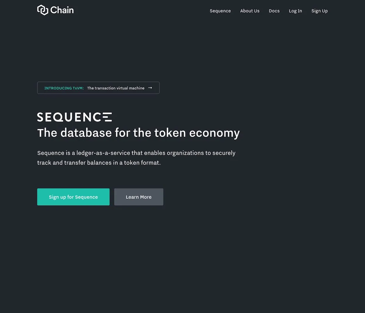 Chain is the leading blockchain platform for enterprises