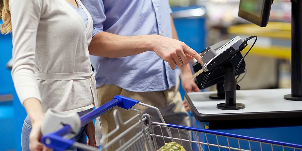 high touch sales funnel - people in super market