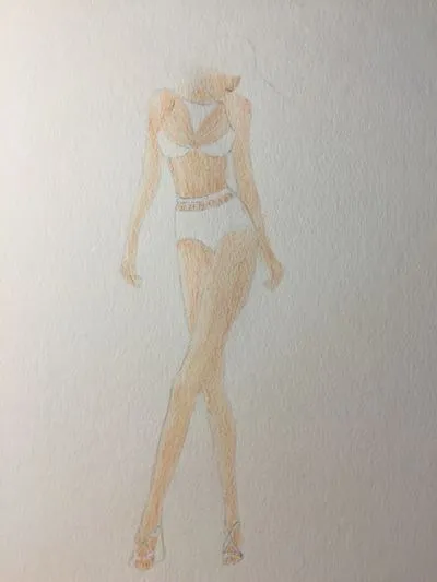 jessica designing bikini