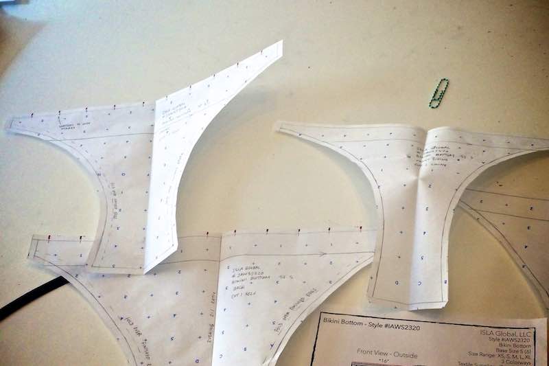 jessica designing bikini