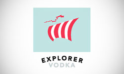 Explorer Vodka Logo Design