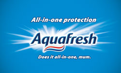 Aquafresh Dental Product Logo Design