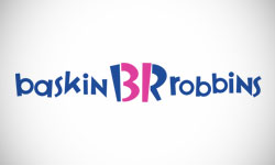 Baskin Robbins Ice Cream Shop Logo Design