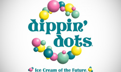 Dippin Dots Ice Cream Shop Logo Design