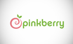 Pinkberry Ice Cream Shop Logo Design