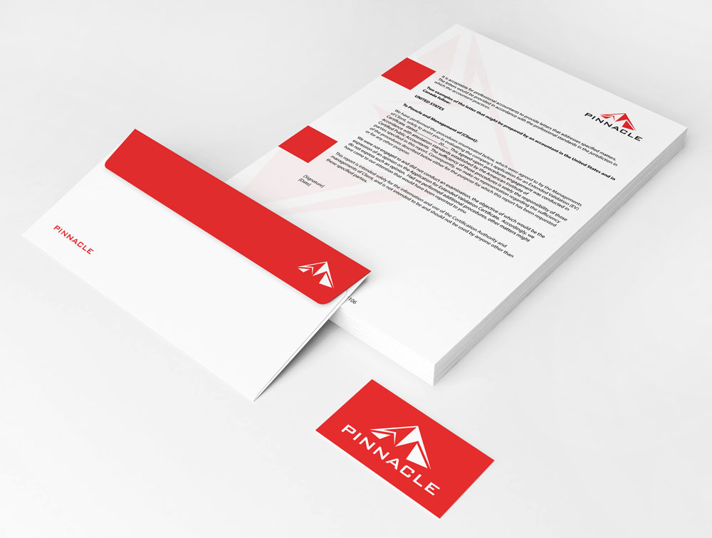 Pinnacle complete brand identity system