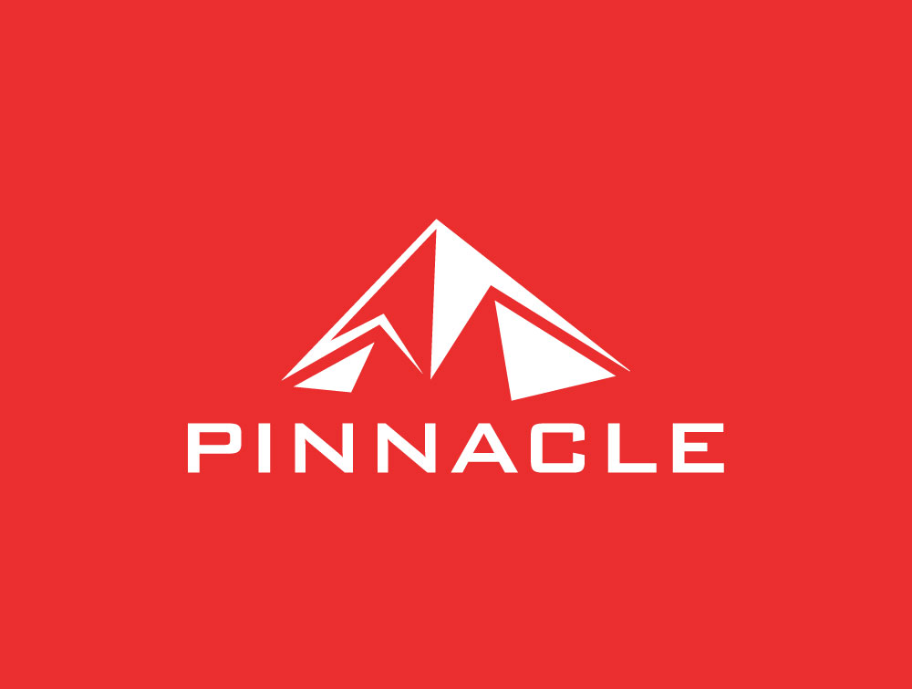Pinnacle brand identity system and logo variations