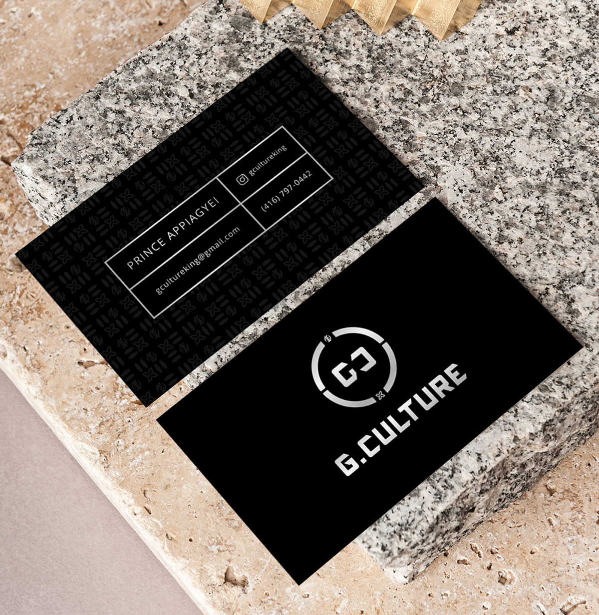african streetwear apparel business card design