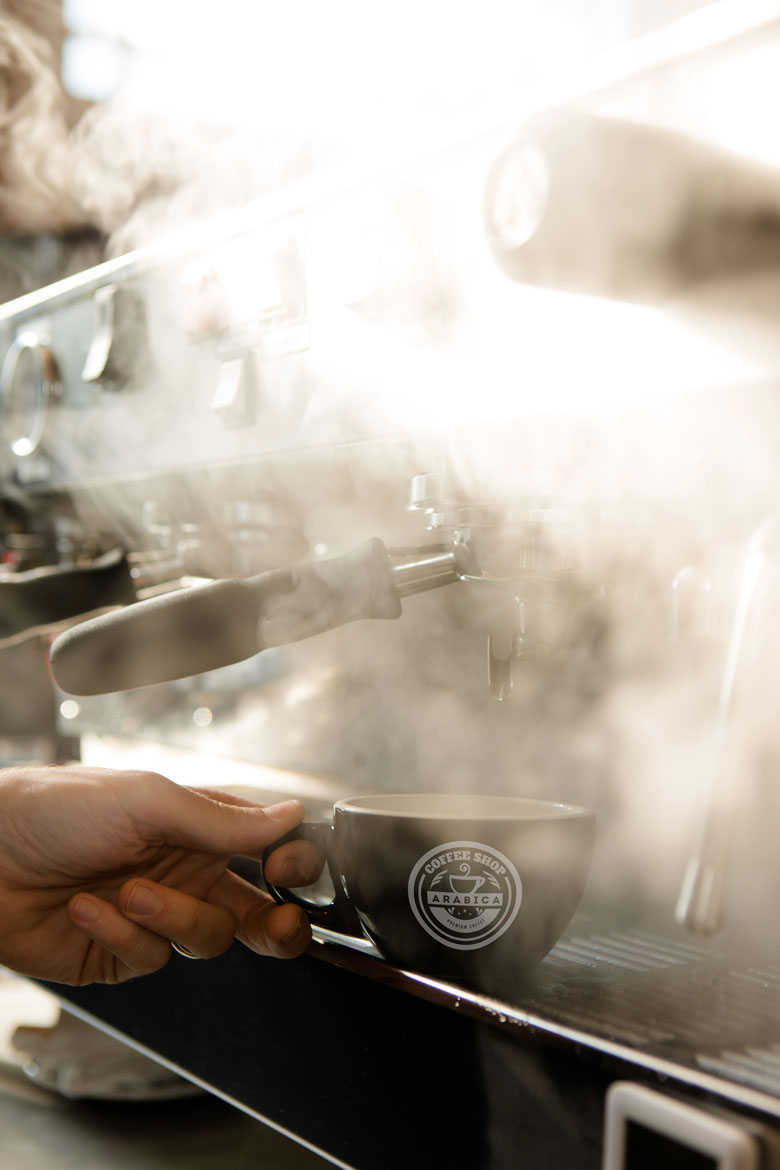 arabica coffee shop logo