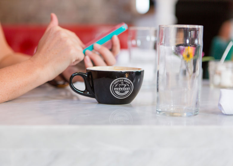 arabica coffee shop logo