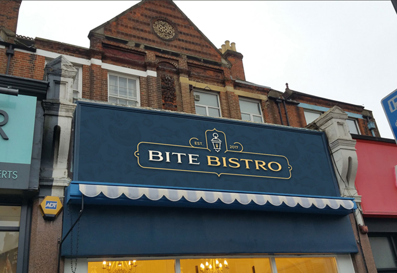 Bite Bistro logo design variations