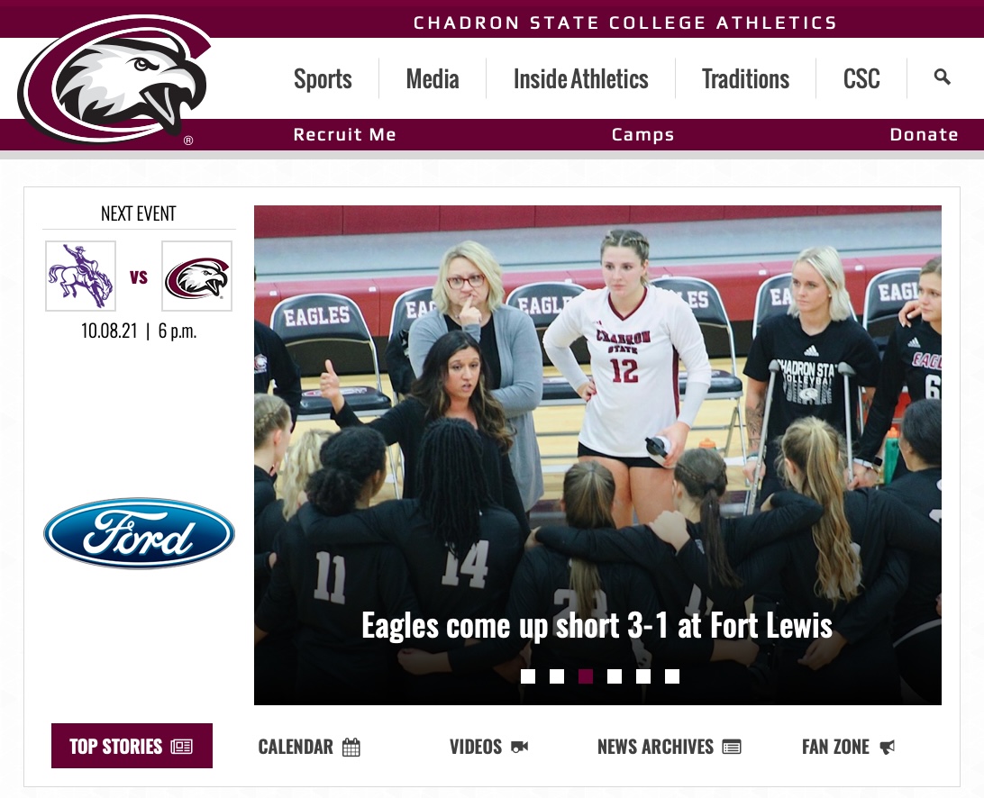 Chadron State College Eagles mascot logo design
