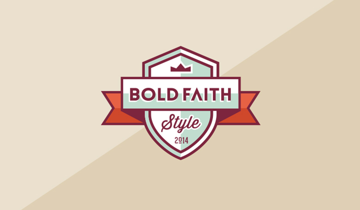 bold faith style logo design