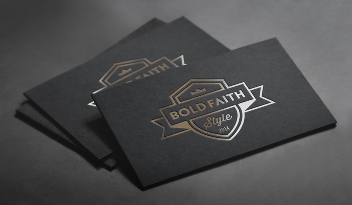 bold faith style logo design
