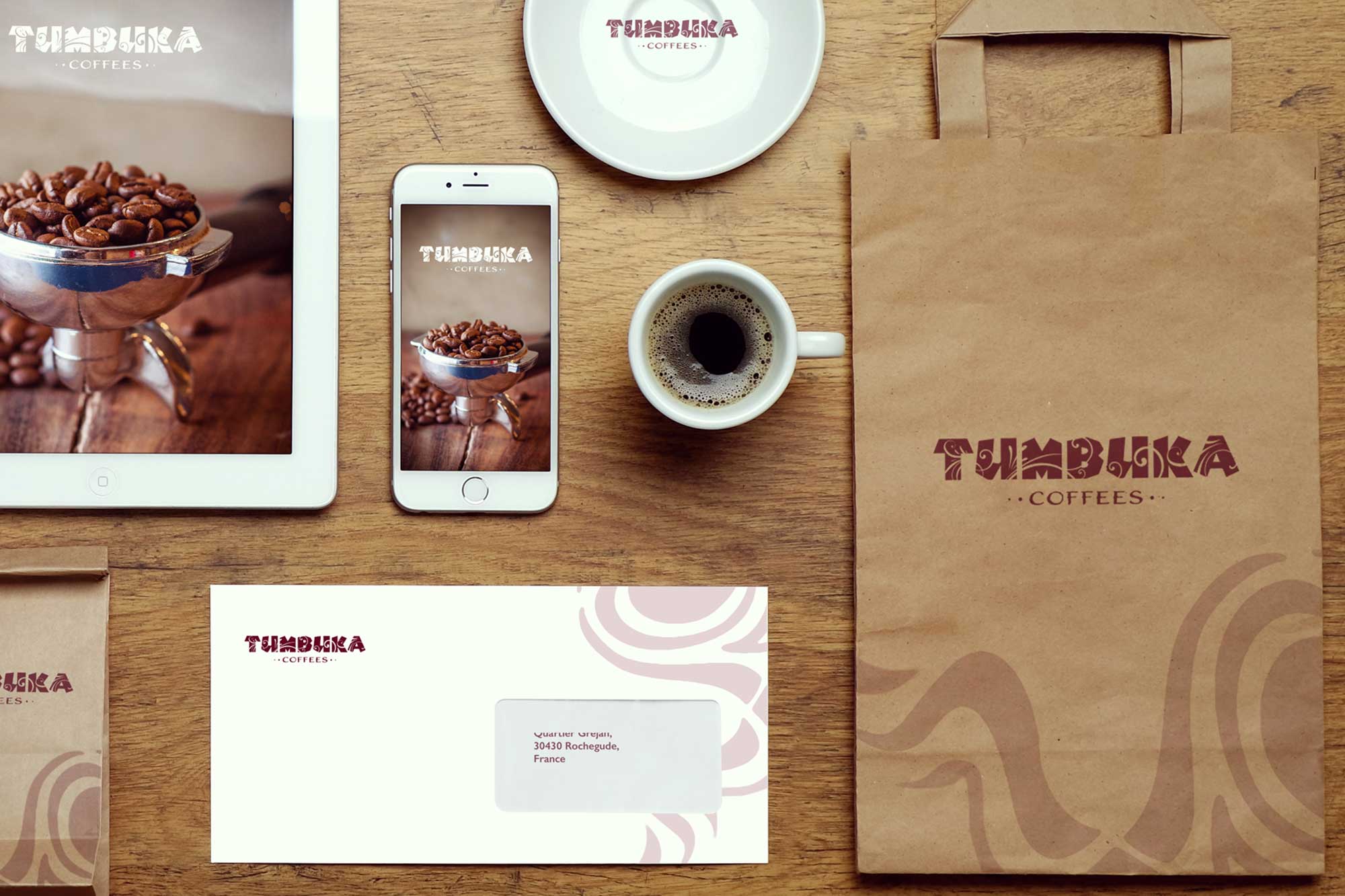 TUMBUKU coffee startup branding and logo design