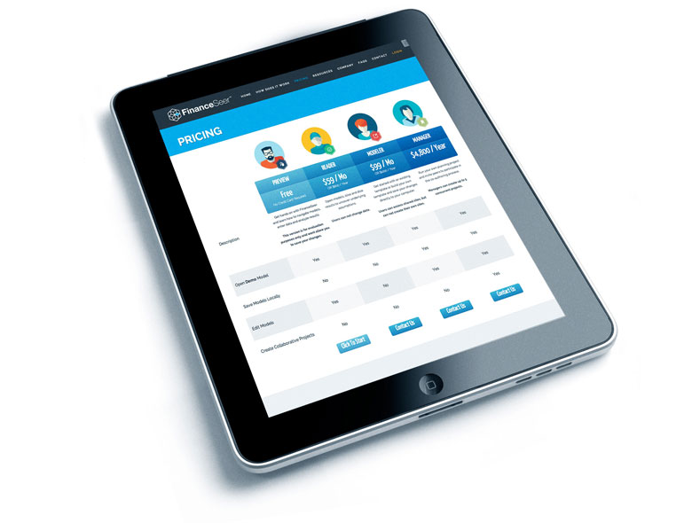 financeseer website design