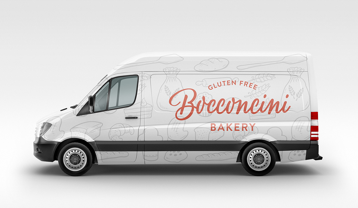 gluten free bakery logo branding
