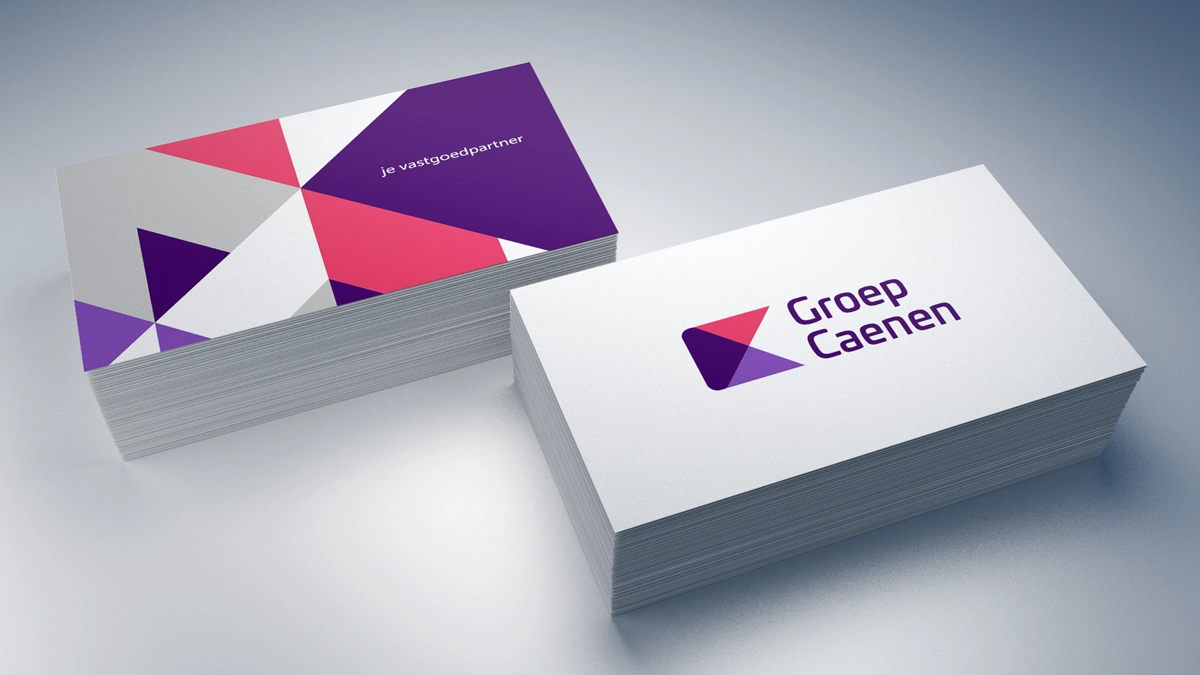 Groep Caenen business cards front and back