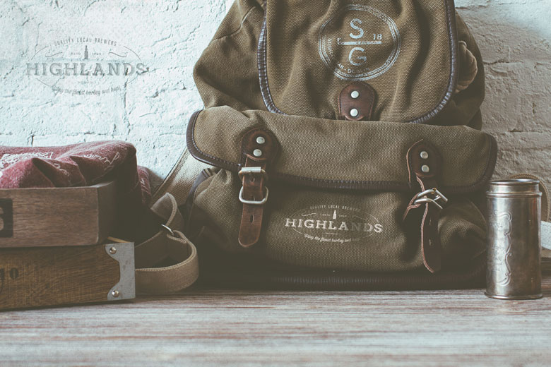 highlands brewers logo design