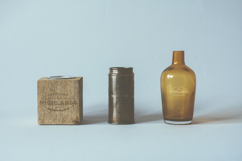 highlands brewers logo design