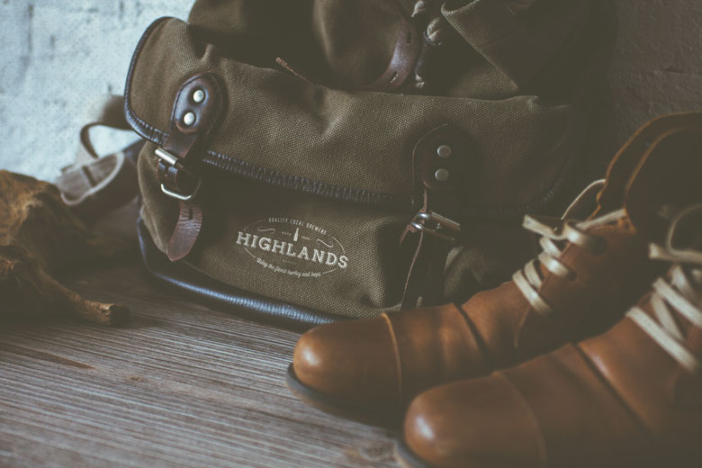 highlands brewers logo design