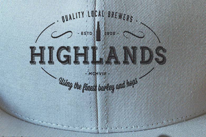 highlands brewers logo design