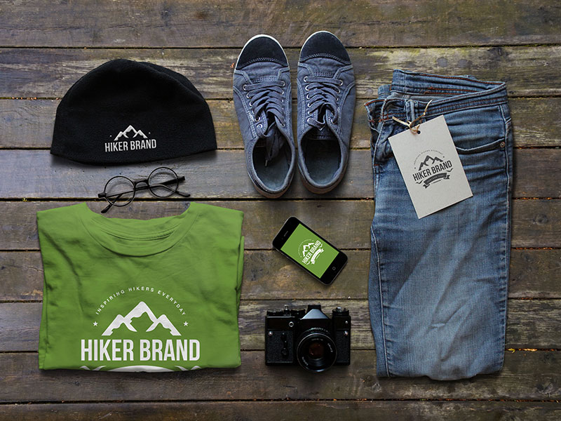The Hiker Brand Label Design