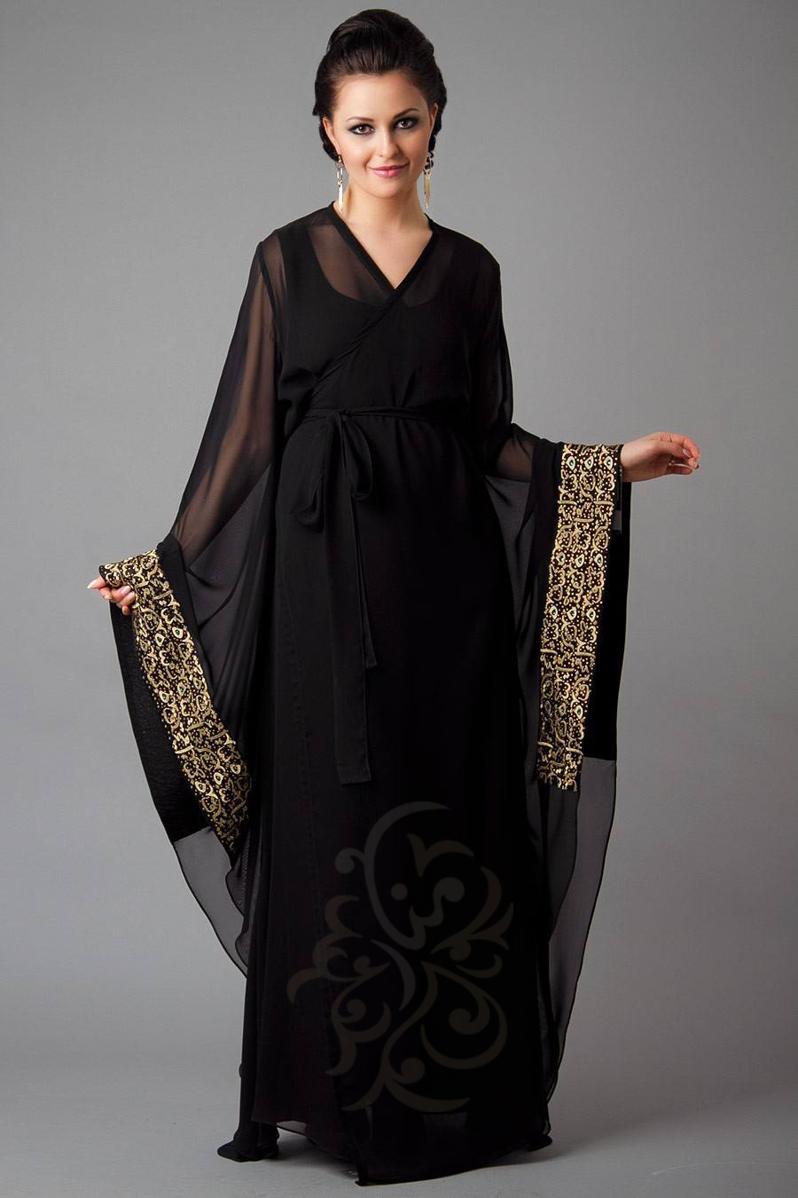 arabic embroidered abayas