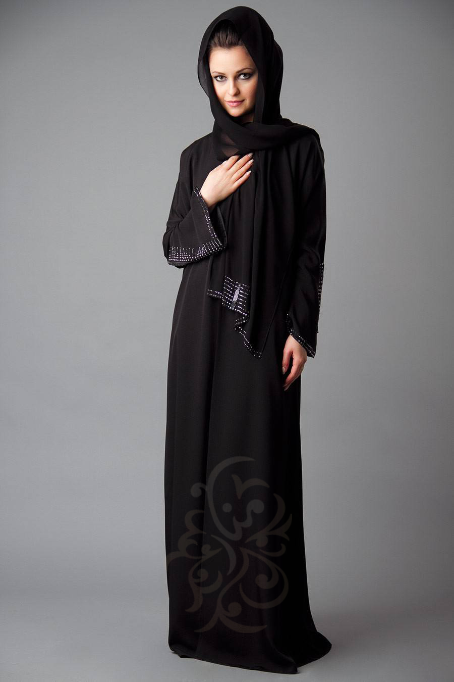 irani embroidered abayas
