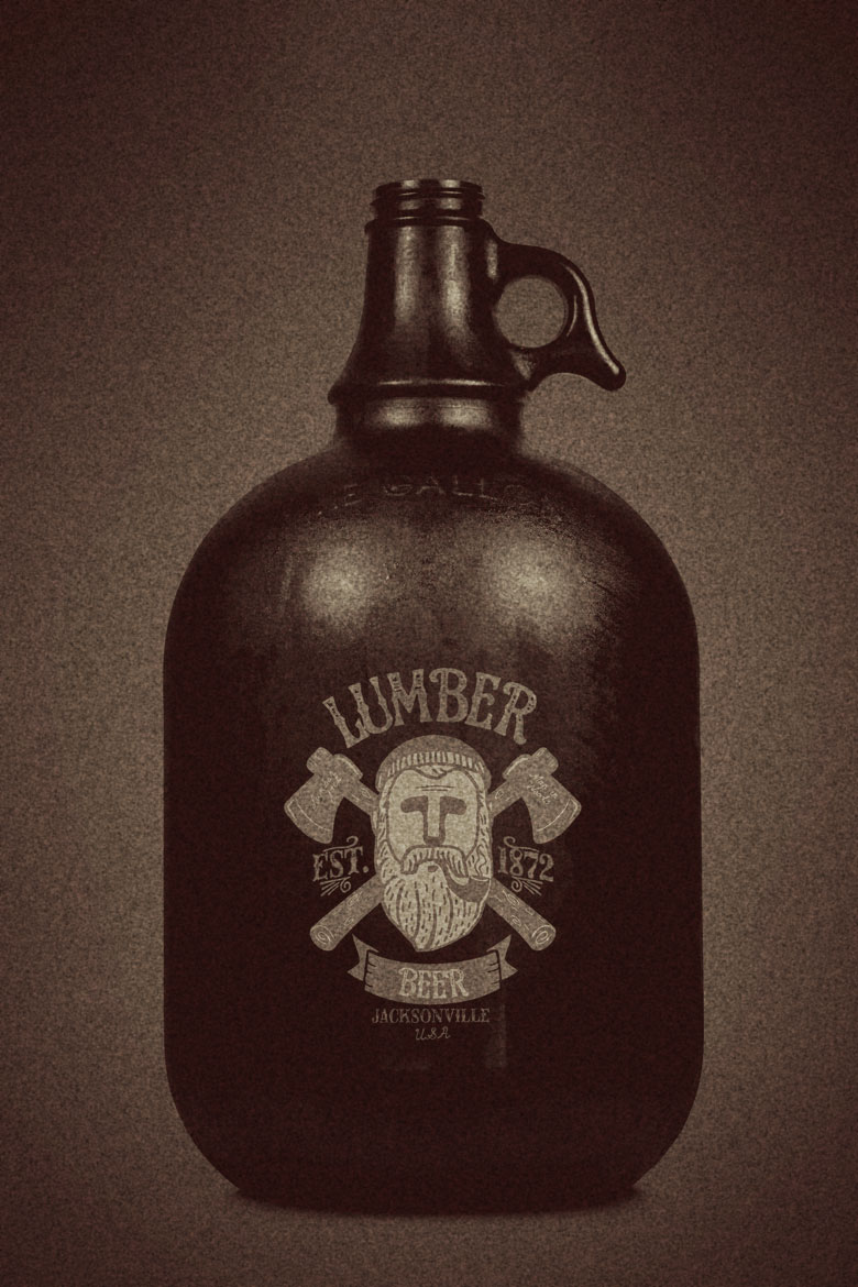 Lumber Beer complete brand identity