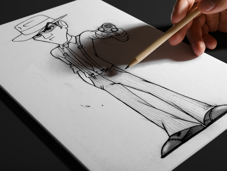 mascot character sketch