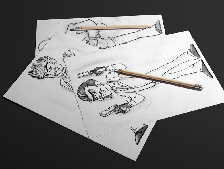 mascot character sketch