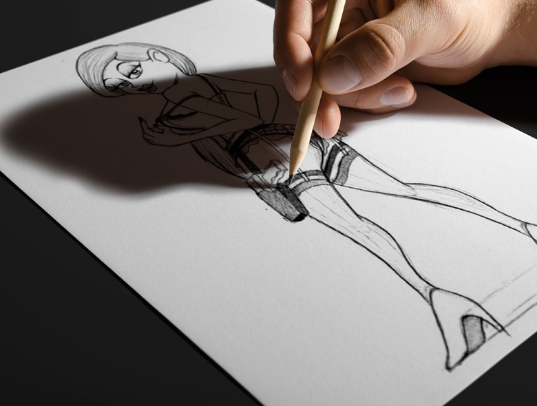 mascot character sketch