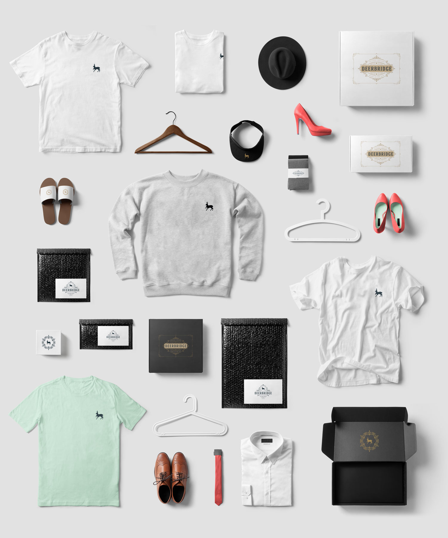 Deerbridge t-shirt branding scene